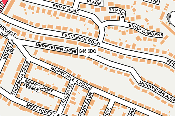 G46 6DQ map - OS OpenMap – Local (Ordnance Survey) G46 6DQ map - OS OpenMap – Local (Ordnance Survey)