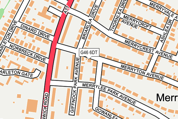 G46 6DT map - OS OpenMap – Local (Ordnance Survey) G46 6DT map - OS OpenMap – Local (Ordnance Survey)