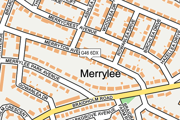 G46 6DX map - OS OpenMap – Local (Ordnance Survey) G46 6DX map - OS OpenMap – Local (Ordnance Survey)