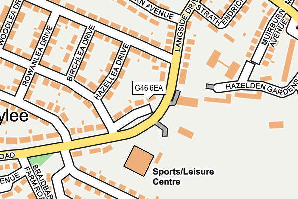 G46 6EA map - OS OpenMap – Local (Ordnance Survey) G46 6EA map - OS OpenMap – Local (Ordnance Survey)