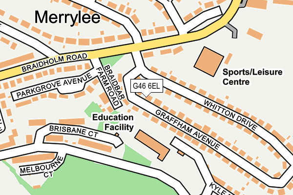 G46 6EL map - OS OpenMap – Local (Ordnance Survey) G46 6EL map - OS OpenMap – Local (Ordnance Survey)