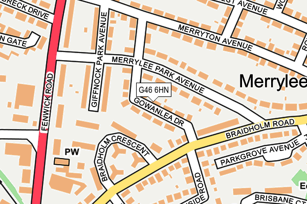 G46 6HN map - OS OpenMap – Local (Ordnance Survey) G46 6HN map - OS OpenMap – Local (Ordnance Survey)