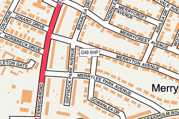 G46 6HP map - OS OpenMap – Local (Ordnance Survey) G46 6HP map - OS OpenMap – Local (Ordnance Survey)
