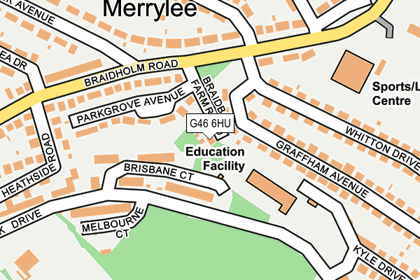 G46 6HU map - OS OpenMap – Local (Ordnance Survey) G46 6HU map - OS OpenMap – Local (Ordnance Survey)