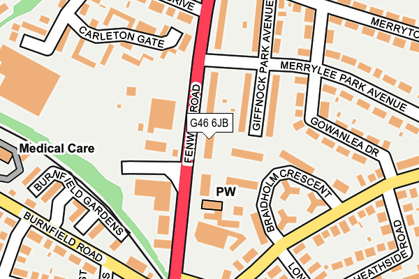 G46 6JB map - OS OpenMap – Local (Ordnance Survey) G46 6JB map - OS OpenMap – Local (Ordnance Survey)