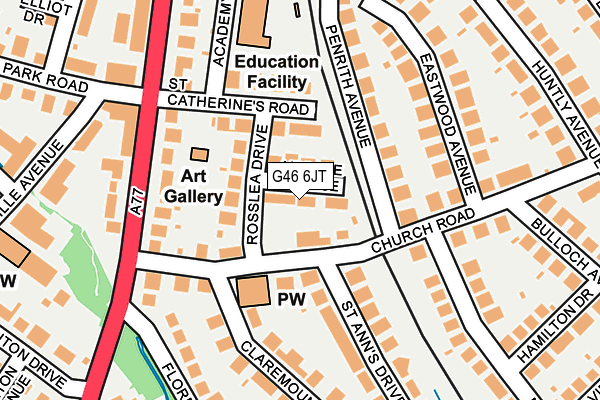 G46 6JT map - OS OpenMap – Local (Ordnance Survey) G46 6JT map - OS OpenMap – Local (Ordnance Survey)