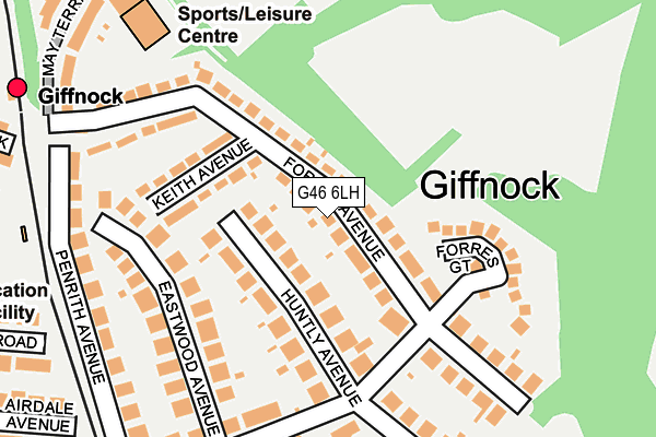 G46 6LH map - OS OpenMap – Local (Ordnance Survey) G46 6LH map - OS OpenMap – Local (Ordnance Survey)