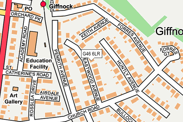 G46 6LR map - OS OpenMap – Local (Ordnance Survey) G46 6LR map - OS OpenMap – Local (Ordnance Survey)