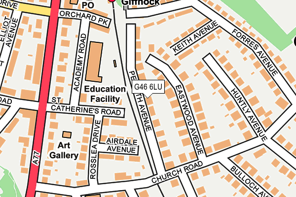 G46 6LU map - OS OpenMap – Local (Ordnance Survey) G46 6LU map - OS OpenMap – Local (Ordnance Survey)