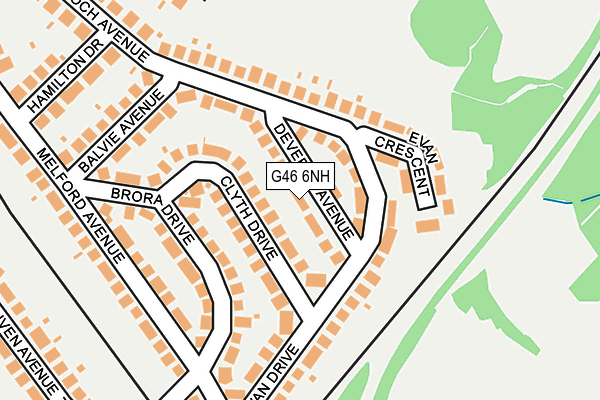 G46 6NH map - OS OpenMap – Local (Ordnance Survey) G46 6NH map - OS OpenMap – Local (Ordnance Survey)