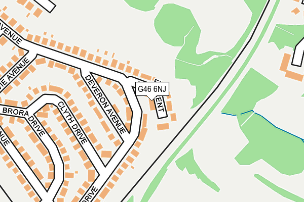 G46 6NJ map - OS OpenMap – Local (Ordnance Survey) G46 6NJ map - OS OpenMap – Local (Ordnance Survey)