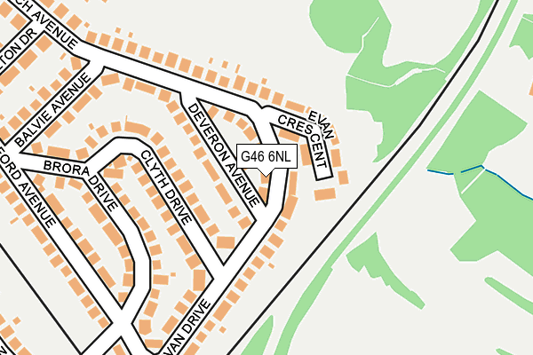 G46 6NL map - OS OpenMap – Local (Ordnance Survey) G46 6NL map - OS OpenMap – Local (Ordnance Survey)