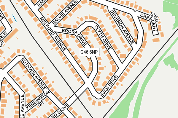 G46 6NP map - OS OpenMap – Local (Ordnance Survey) G46 6NP map - OS OpenMap – Local (Ordnance Survey)