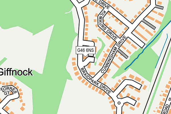 G46 6NS map - OS OpenMap – Local (Ordnance Survey) G46 6NS map - OS OpenMap – Local (Ordnance Survey)