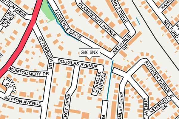 G46 6NX map - OS OpenMap – Local (Ordnance Survey) G46 6NX map - OS OpenMap – Local (Ordnance Survey)