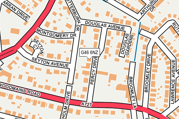 G46 6NZ map - OS OpenMap – Local (Ordnance Survey) G46 6NZ map - OS OpenMap – Local (Ordnance Survey)