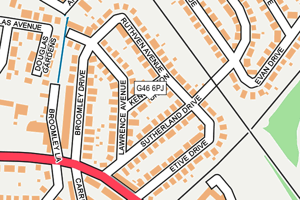G46 6PJ map - OS OpenMap – Local (Ordnance Survey) G46 6PJ map - OS OpenMap – Local (Ordnance Survey)