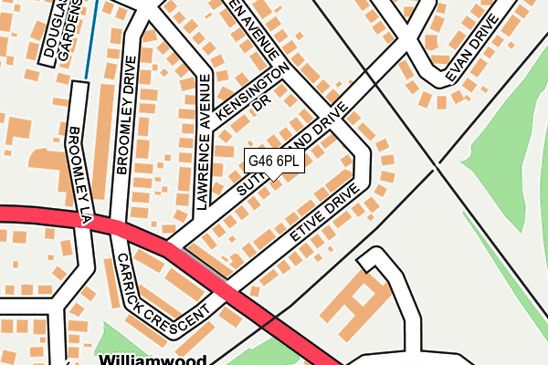G46 6PL map - OS OpenMap – Local (Ordnance Survey) G46 6PL map - OS OpenMap – Local (Ordnance Survey)