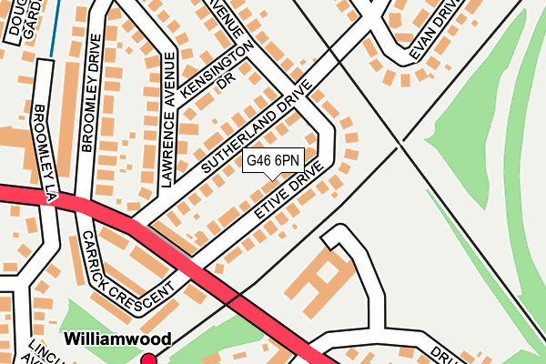 G46 6PN map - OS OpenMap – Local (Ordnance Survey) G46 6PN map - OS OpenMap – Local (Ordnance Survey)