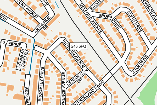 G46 6PQ map - OS OpenMap – Local (Ordnance Survey) G46 6PQ map - OS OpenMap – Local (Ordnance Survey)