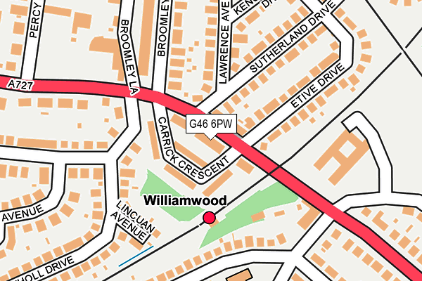 G46 6PW map - OS OpenMap – Local (Ordnance Survey) G46 6PW map - OS OpenMap – Local (Ordnance Survey)