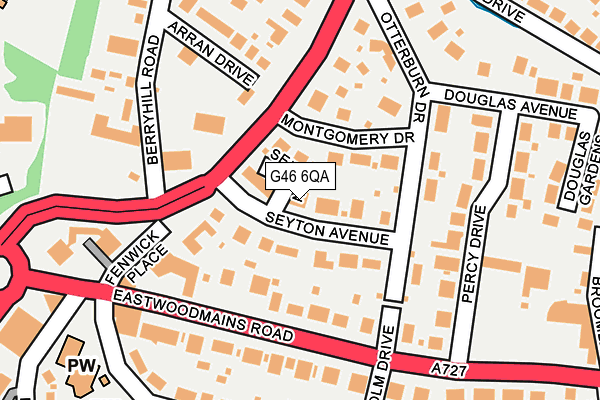 G46 6QA map - OS OpenMap – Local (Ordnance Survey) G46 6QA map - OS OpenMap – Local (Ordnance Survey)
