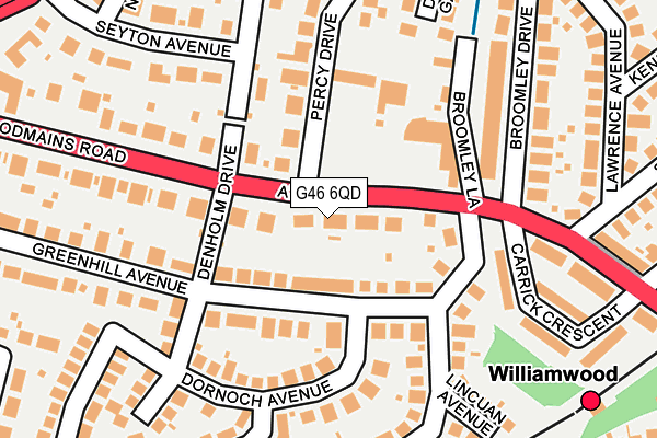 G46 6QD map - OS OpenMap – Local (Ordnance Survey) G46 6QD map - OS OpenMap – Local (Ordnance Survey)