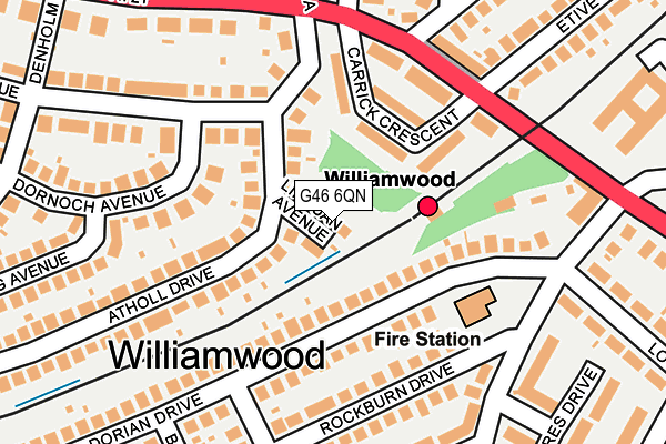 G46 6QN map - OS OpenMap – Local (Ordnance Survey)