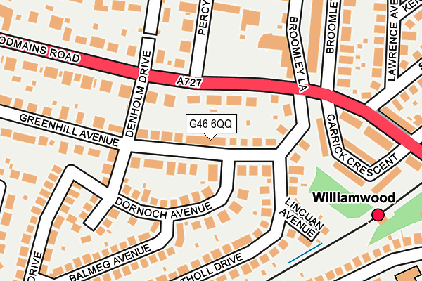 G46 6QQ map - OS OpenMap – Local (Ordnance Survey) G46 6QQ map - OS OpenMap – Local (Ordnance Survey)