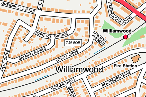 G46 6QR map - OS OpenMap – Local (Ordnance Survey) G46 6QR map - OS OpenMap – Local (Ordnance Survey)