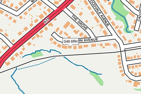 G46 6RH map - OS OpenMap – Local (Ordnance Survey) G46 6RH map - OS OpenMap – Local (Ordnance Survey)