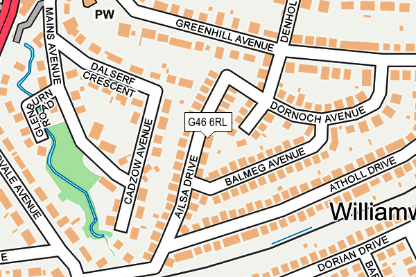 G46 6RL map - OS OpenMap – Local (Ordnance Survey) G46 6RL map - OS OpenMap – Local (Ordnance Survey)