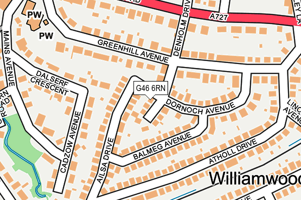 G46 6RN map - OS OpenMap – Local (Ordnance Survey) G46 6RN map - OS OpenMap – Local (Ordnance Survey)