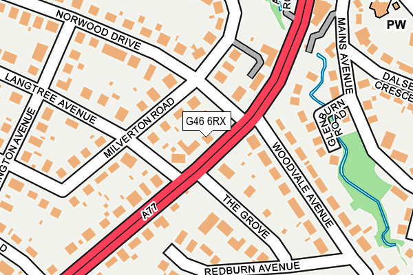 G46 6RX map - OS OpenMap – Local (Ordnance Survey) G46 6RX map - OS OpenMap – Local (Ordnance Survey)