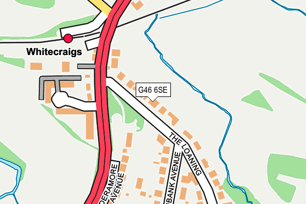 G46 6SE map - OS OpenMap – Local (Ordnance Survey) G46 6SE map - OS OpenMap – Local (Ordnance Survey)