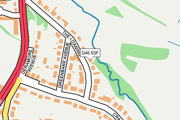 G46 6SF map - OS OpenMap – Local (Ordnance Survey) G46 6SF map - OS OpenMap – Local (Ordnance Survey)