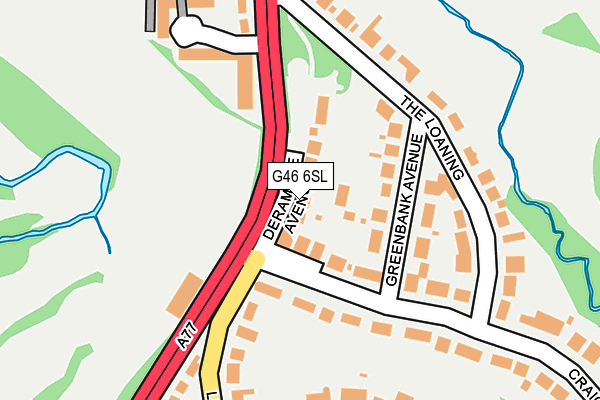 G46 6SL map - OS OpenMap – Local (Ordnance Survey) G46 6SL map - OS OpenMap – Local (Ordnance Survey)
