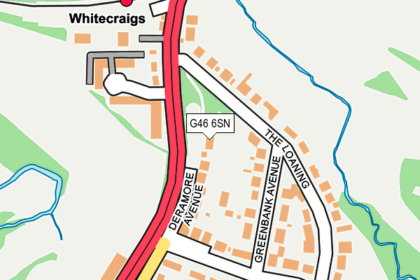 G46 6SN map - OS OpenMap – Local (Ordnance Survey) G46 6SN map - OS OpenMap – Local (Ordnance Survey)