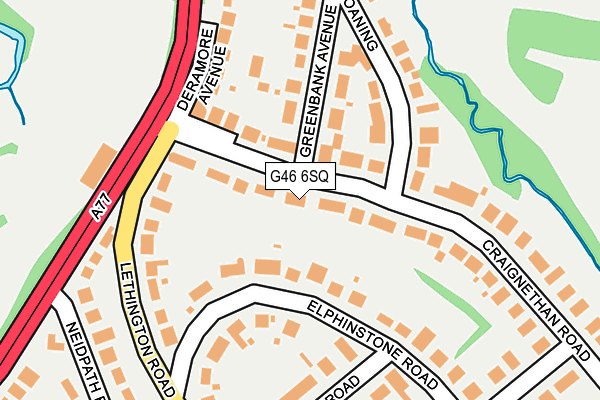 G46 6SQ map - OS OpenMap – Local (Ordnance Survey) G46 6SQ map - OS OpenMap – Local (Ordnance Survey)