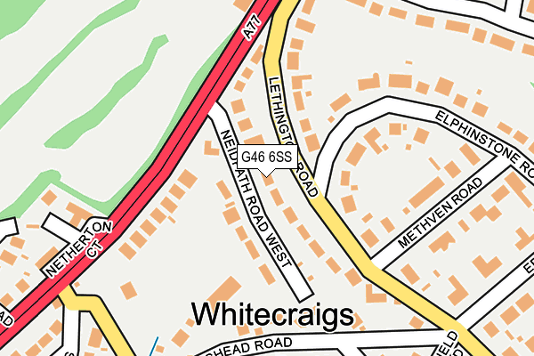 G46 6SS map - OS OpenMap – Local (Ordnance Survey) G46 6SS map - OS OpenMap – Local (Ordnance Survey)