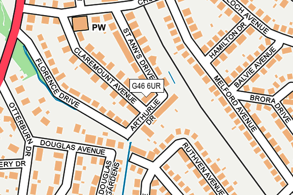 G46 6UR map - OS OpenMap – Local (Ordnance Survey) G46 6UR map - OS OpenMap – Local (Ordnance Survey)