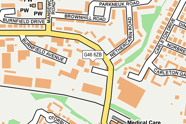 G46 6ZB map - OS OpenMap – Local (Ordnance Survey) G46 6ZB map - OS OpenMap – Local (Ordnance Survey)