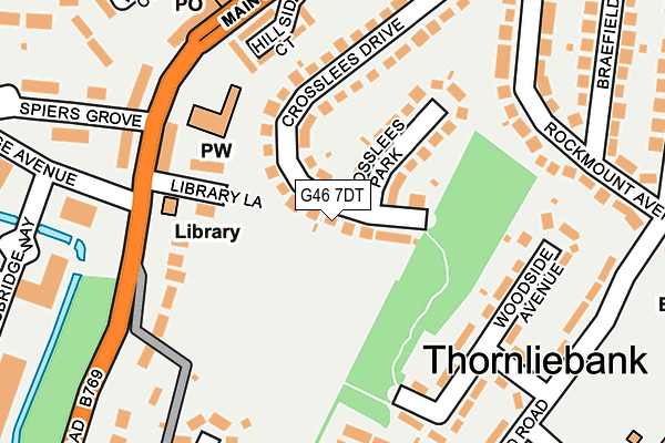 G46 7DT map - OS OpenMap – Local (Ordnance Survey)