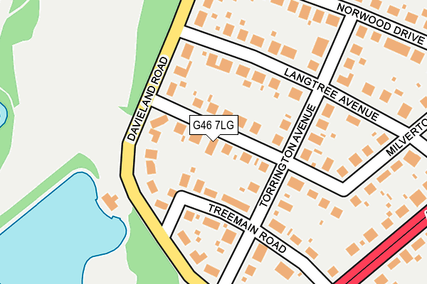 G46 7LG map - OS OpenMap – Local (Ordnance Survey) G46 7LG map - OS OpenMap – Local (Ordnance Survey)