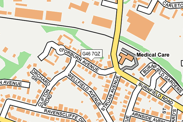 G46 7QZ map - OS OpenMap – Local (Ordnance Survey) G46 7QZ map - OS OpenMap – Local (Ordnance Survey)