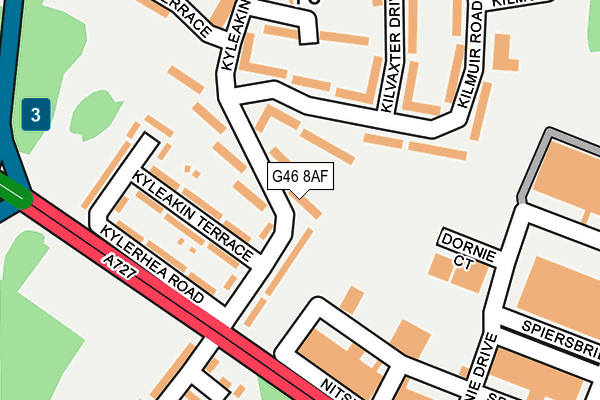 G46 8AF map - OS OpenMap – Local (Ordnance Survey) G46 8AF map - OS OpenMap – Local (Ordnance Survey)