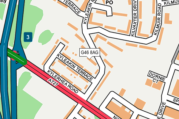 G46 8AG map - OS OpenMap – Local (Ordnance Survey) G46 8AG map - OS OpenMap – Local (Ordnance Survey)