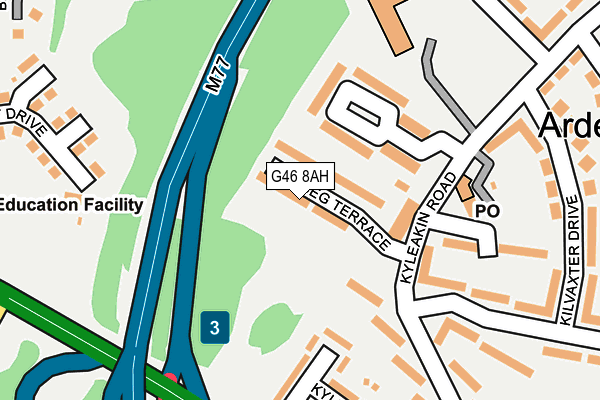 G46 8AH map - OS OpenMap – Local (Ordnance Survey) G46 8AH map - OS OpenMap – Local (Ordnance Survey)