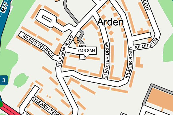 G46 8AN map - OS OpenMap – Local (Ordnance Survey) G46 8AN map - OS OpenMap – Local (Ordnance Survey)