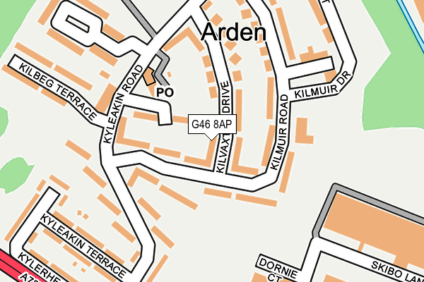 G46 8AP map - OS OpenMap – Local (Ordnance Survey) G46 8AP map - OS OpenMap – Local (Ordnance Survey)
